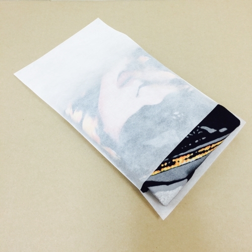백색 열접착 봉투[재질:백색부직포40g]주문제작 샘플